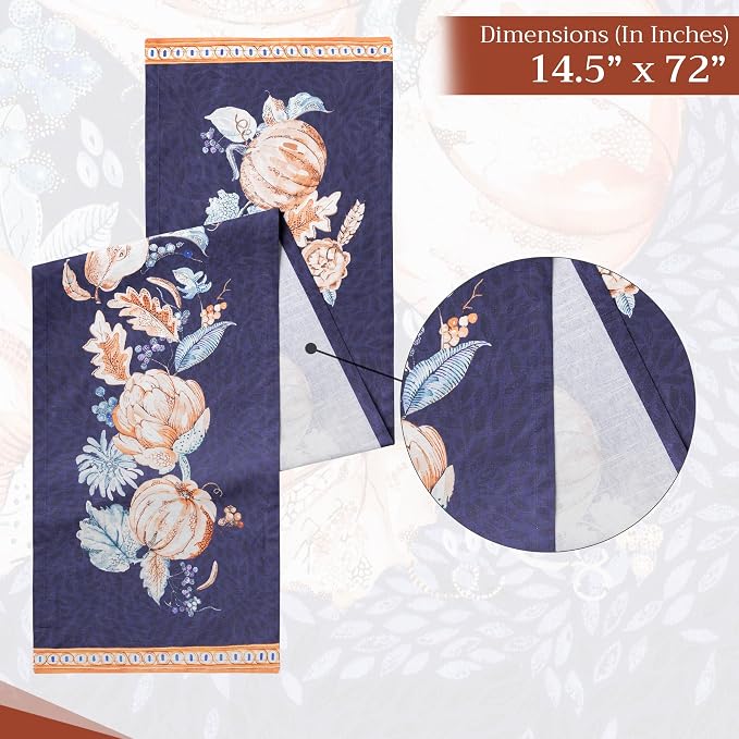 Maison d' Hermine Table Runner 100% Cotton 14.50" x 108" | Table Runners 108 - Image 4