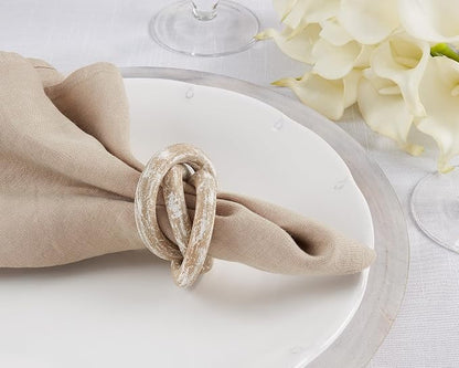 Saro Lifestyle Wooden Interlock Napkin Rings - Image 4