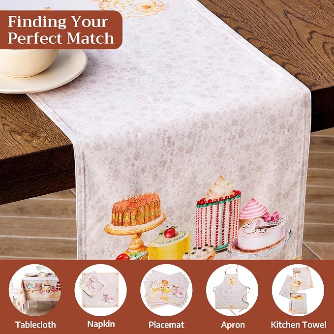 Maison d' Hermine Table Runner 100% Combed Cotton 14.5"x108" | Table Runners - Image 7