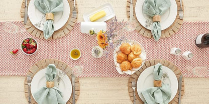 DII Woven Basics Collection 100% Cotton Knit Table Runner - Image 5