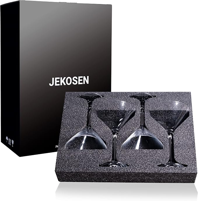 Crystal Martini Cocktail Glasses 9 Ounce Set of 4 - Image 4
