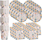 Tribal Boho Birthday Party Supplies Set Plates Napkins Cups Tableware Kit for 16