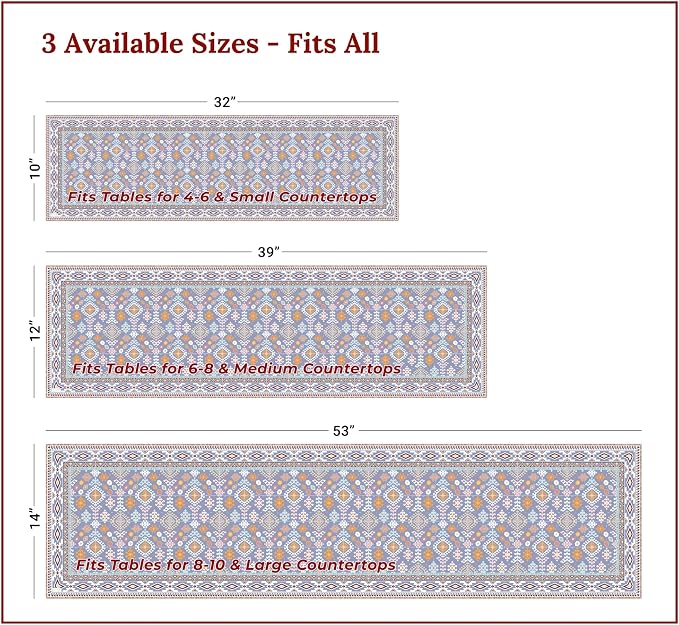 Heat Resistant Table Runner, 32 x 10 Inch - Image 4