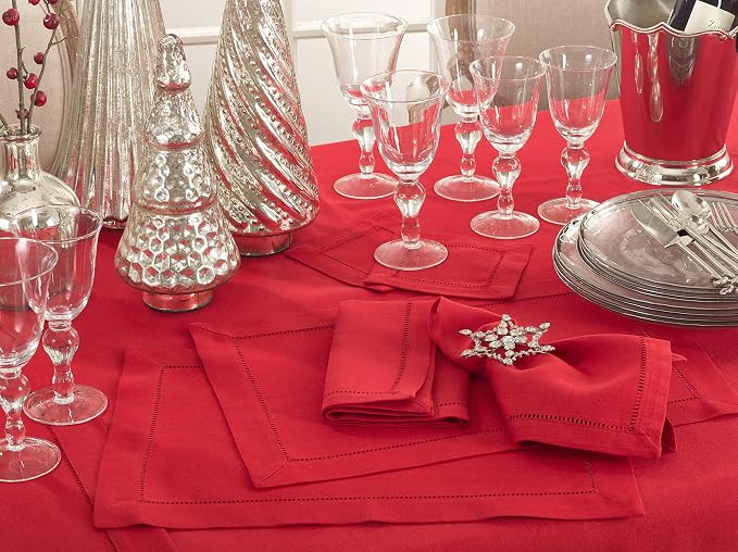 SARO LIFESTYLE Hemstitched Border Placemat - Image 2