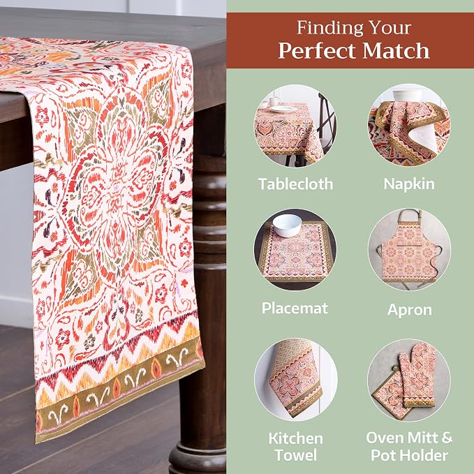 Maison d' Hermine Table Runner 100% Cotton 14.50" x 108" | Table Runners 108 - Image 5