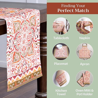 Maison d' Hermine Table Runner 100% Cotton 14.50" x 108" | Table Runners 108 - Image 5