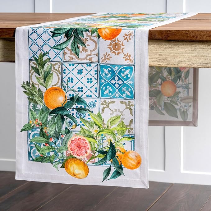 Maison d' Hermine Table Runner 100% Cotton 14.50" x 72" | Table Runners 72 - Image 8