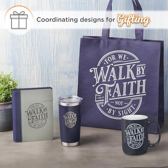 Christian Art Gifts Walk by Faith Scripture Coffee Mug, Inspirational Bible - Image 6