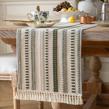 Caflife Boho Table Runner 60 Inchs Long, Dining Room Home Decor - Image 2