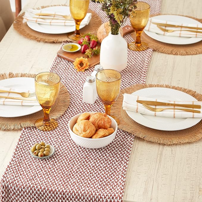 DII Woven Basics Collection 100% Cotton Knit Table Runner - Image 4