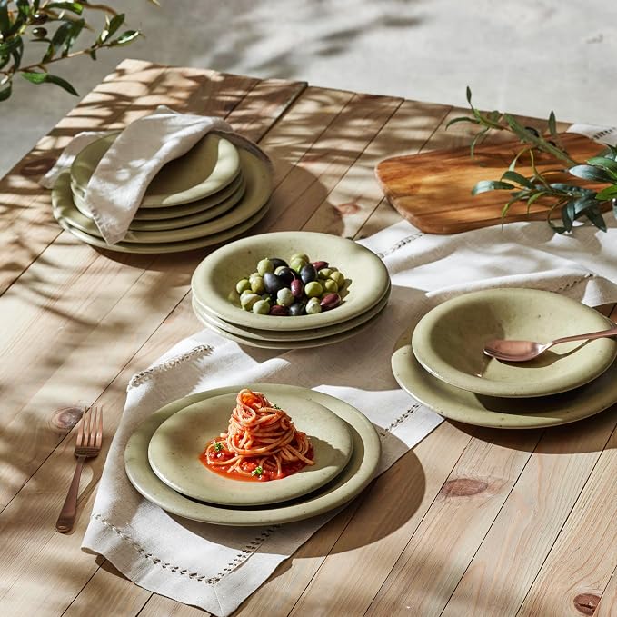 Porto by Stone Lain Aro 12-Piece Premium Kitchen & Dining Dinnerware Set - Image 4