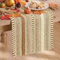 Artoid Mode Coffee Farmhouse Stripe Braided Table Runner 12x72 Inch | Holiday by ArtoidMode