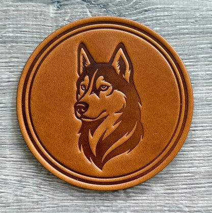 Dog Breed Leather Coasters – Premium Full Grain Table Protectors - Image 5