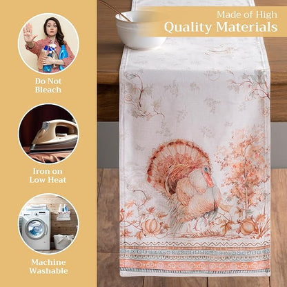 Maison d' Hermine Table Runner 100% Cotton 14.50" x 72" | Table Runners 72 - Image 3