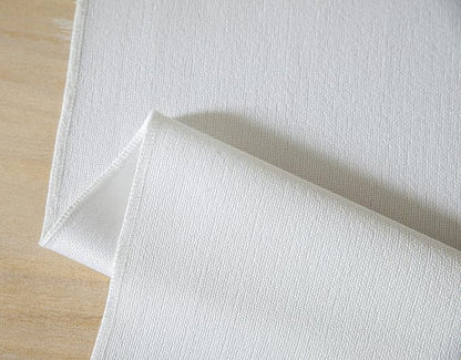 White Table Runners 72 Inches Long, Burlap Linen Style Rustic Farmhouse Table - Image 7