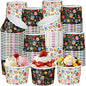CHENGU 60 Pcs Mexican Colorful Flowers Snack Cups 9 oz Disposable Mexican by CHENGU