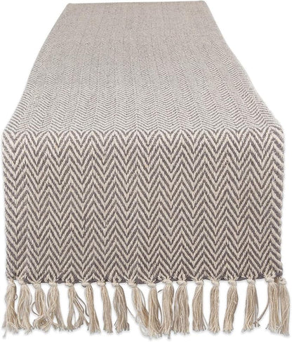 DII Woven Basic Tabletop Collection Chevron Table Runner by DII