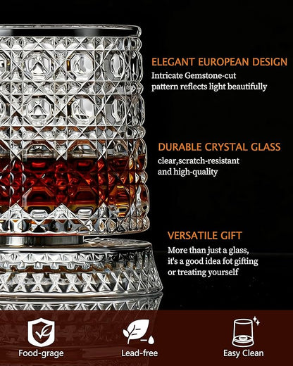 CEEFU 360° Spinning Whiskey Glasses Set - Image 5