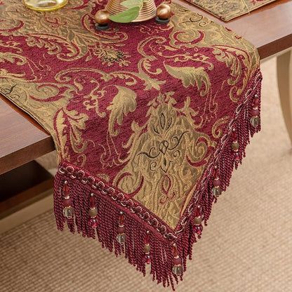 Loom and Mill Luxury Vintage Chenille Table Runner 90 Inches Long, 13x90 inch - Image 6