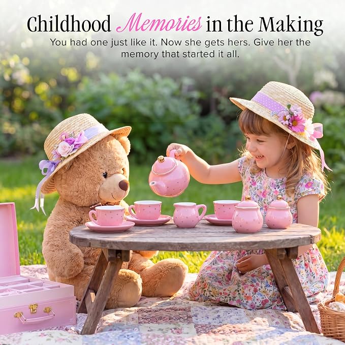 Giggle & Honey® Tea Party Set for Little Girls - Image 2