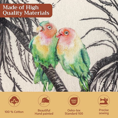 Maison d' Hermine Table Cloth Square Table 100% Cotton 60 x 60 Inches Fall Tablecloth Reusable Everyday Use for Thanksgiving Christmas Decorations Dining Farmhouse Party (Amazonia)
