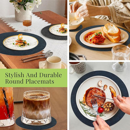 Fyvva Placemats Set of 8, Stain & Scratch Resistant, - Image 7