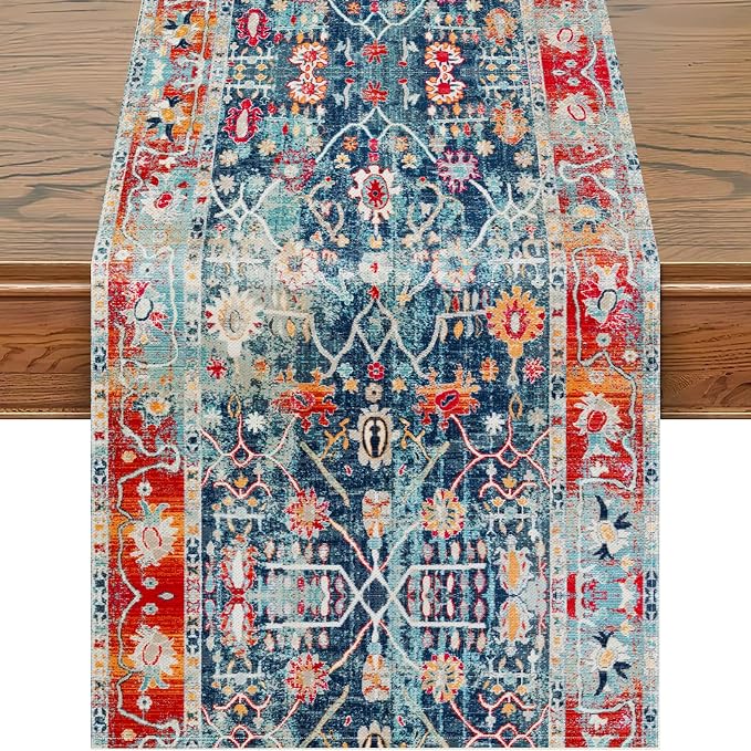 Snycler Table Runner Boho Table Runners Vintage Elegant Farmhouse Table Center by Snycler