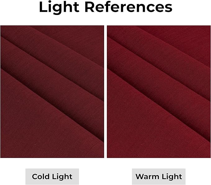 D'Moksha Homes Linen Table Runner 48 Inches - 100% Pure Linen Dark Red Table Runner 14 x 48 Inch for Coffee Tables, Dresser, Valentines, Spring - Machine Washable
