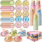 Nuogo 300 Pcs Vintage Floral Disposable Tea Party Set by Nuogo