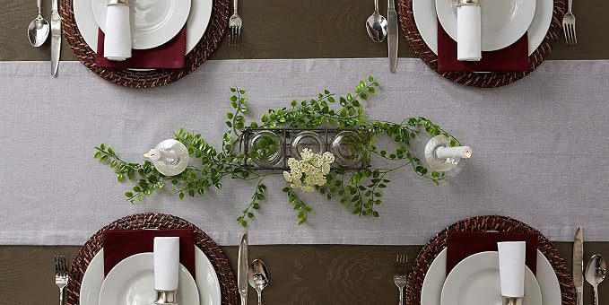 DII Chambray Kitchen, Tabletop Collection, 14x72 Table Runner - Image 8