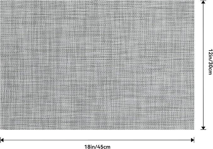 Leetaltree Linen Grey Placemats Set of 8 - Image 9