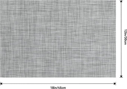 Leetaltree Linen Grey Placemats Set of 8 - Image 9