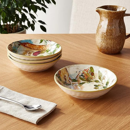 Certified International Piazzette 9.25" Soup/Pasta Bowls - Image 5