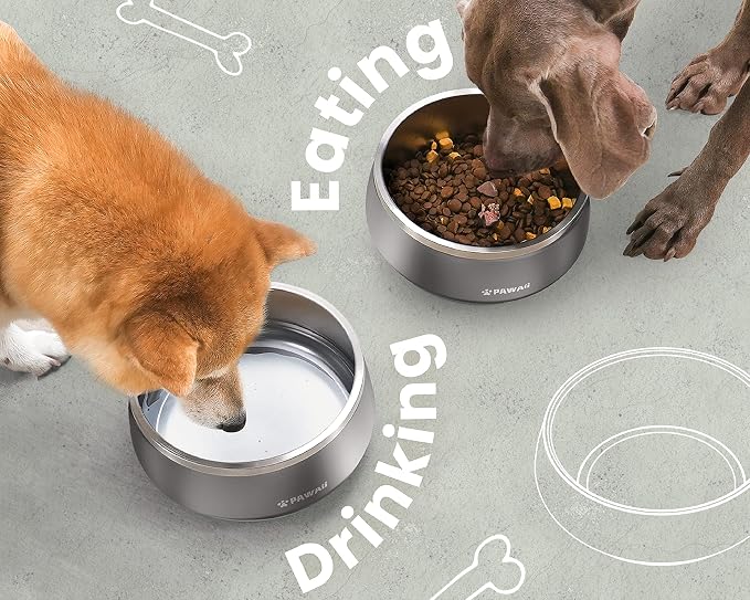 Pawaii Dog Bowl, 34 oz Stainless Steel Food and Water Bowl, ID Tag, 1 Pack | - Image 8