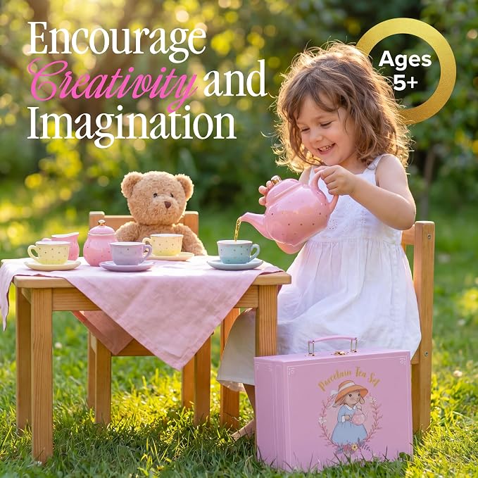 Giggle & Honey® Porcelain Tea Party Set - Image 2