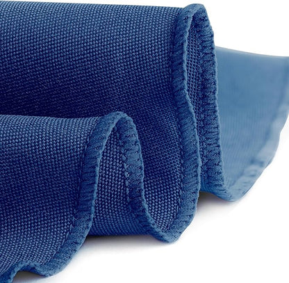 Gee Di Moda Round Tablecloth - 90 Inch Royal Blue Round Table Cloth for 30 to 60 Inch Round Tables - Heavy Duty Washable Fabric - for Buffet Table, Holiday Party, Dinner, Wedding & Baby Shower