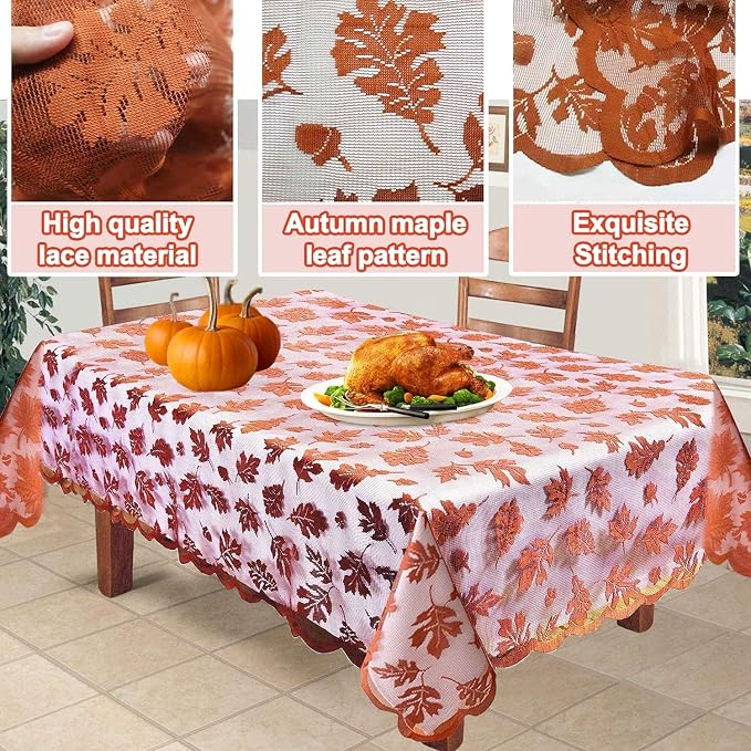 Thanksgiving Tablecloth 60 × 84 Inch - Image 5