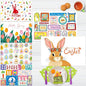 6 Pack Easter Placemats, Non-Slip Washable, Reusable Placemat by SpriteGru