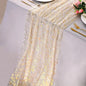 Snowkingdom 2Pcs Gold Gauze Table Runners 10Ft Sheer Chiffon Cheesecloth by Snowkingdom