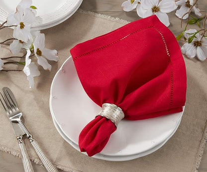 SARO LIFESTYLE Hemstitched Border Dinner Napkin - Image 3