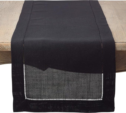 SARO LIFESTYLE Hemstitched Border Table Runner by SaroLifestyle