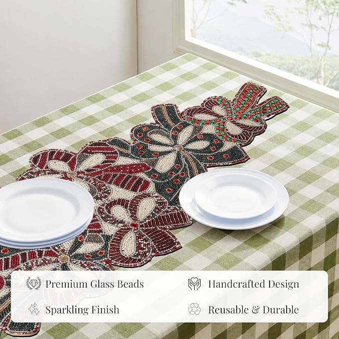 Beaded Table Runner 13 x 36 Inch - Image 7