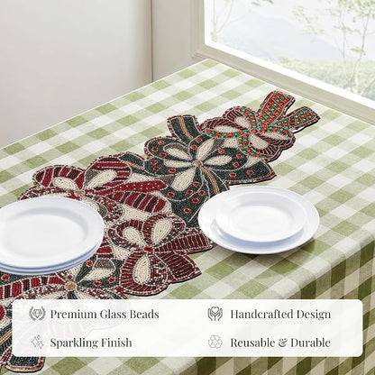 Beaded Table Runner 13 x 36 Inch - Image 7