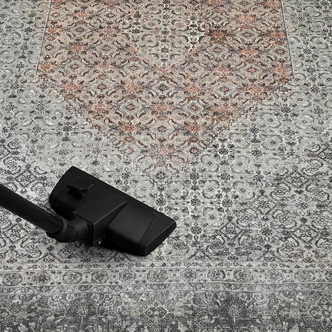 Keen Home Design 3x5 Rug - Machine Washable Entry Rug with Non-Slip Backing, Ideal for Enteryway, Kitchen, Bathroom, Laundry Room - Vintage, Easy Clean, Durable, Low Pile - (3' x 5')