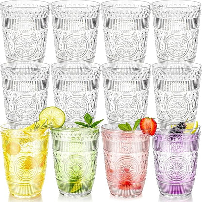 Pumtus 12 Pack Clear Plastic Tumblers, 15 OZ Reusable Romantic Drinking Cup - Image 7