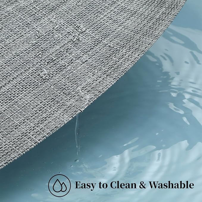 Leetaltree Linen Grey Placemats Set of 12 - Image 5