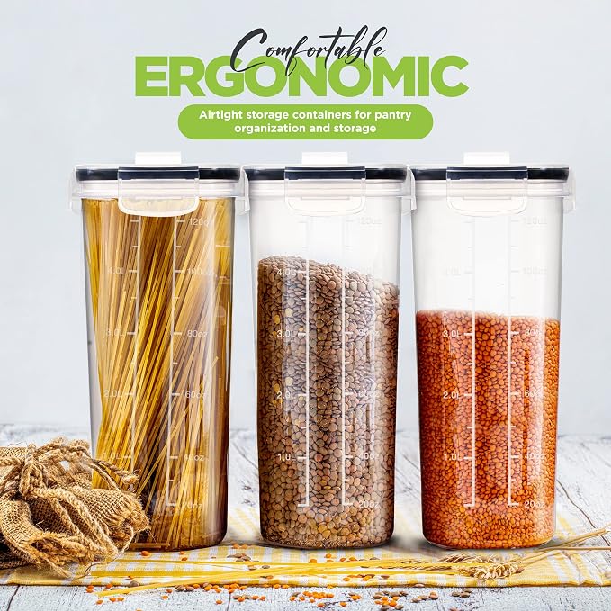 Utopia Kitchen Cereal Containers Storage Set - Image 3