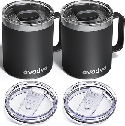 2 Pack 12oz Insulated Coffee Mug by avodvo
