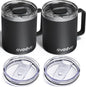 2 Pack 12oz Insulated Coffee Mug by avodvo