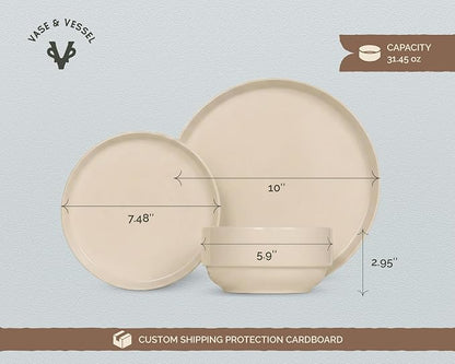 Ceramic Dinnerware Set, 12-Piece Service - Image 6